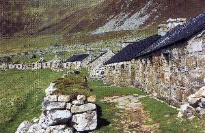 old houses restored on hirta